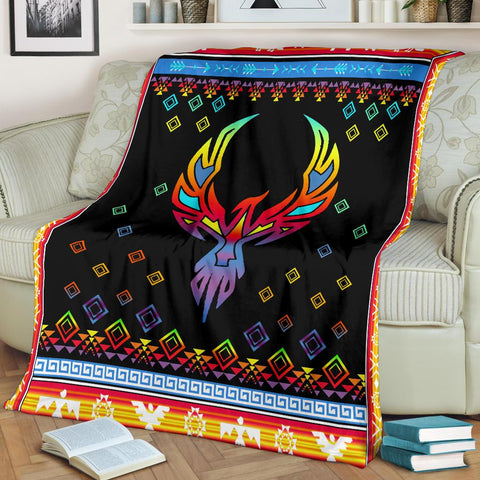 Phoenix Rising Native American Pride Premium Blanket - Powwow Store