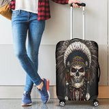 Skull Chief Native American Luggage Covers