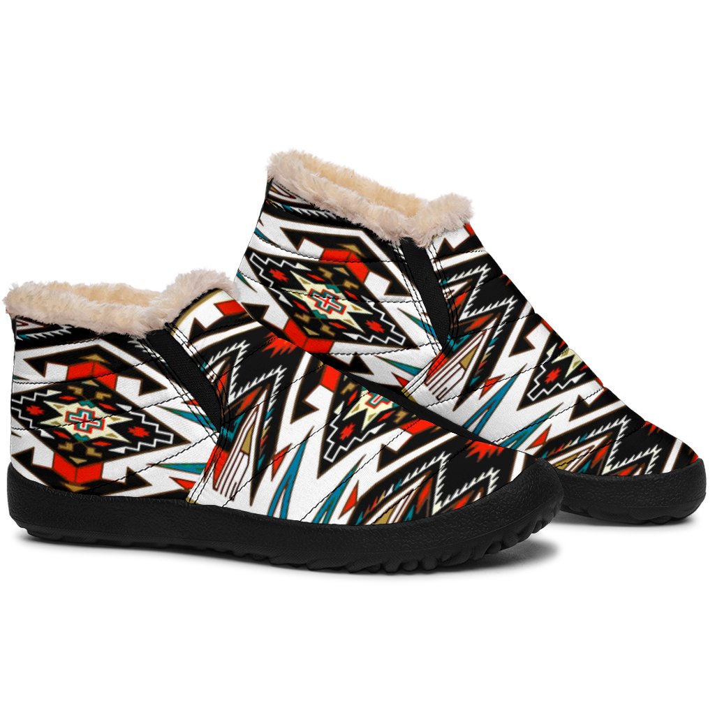 Tribal Pattern Colorful Native American Winter Sneakers - Powwow Store