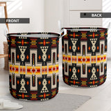 GB-NAT00062-01 Black Tribe Design Laundry Basket
