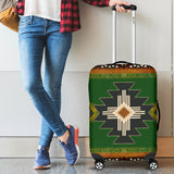 Powwow Store gb nat0001 01 southwest green symbol native american luggage covers