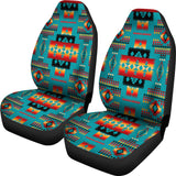 Powwow Store gb nat00046 14 blue native tribes pattern native american car seat covers