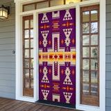 GB-NAT00062-09 Purple Tribe Design Native American Door Sock