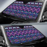 Powwow Store gb nat00380 purple tribe pattern auto sun shades