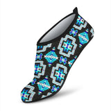 AS0001  Pattern Blue Neon Native Aqua Shoes
