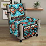 GB-NAT00319 Tribal Line Shapes Ethnic Pattern 23" Chair Sofa Protector