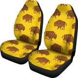 GB-NAT00587 Vector Bison Yellow  Car Seat Cover