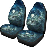 FS-NAT0027 Wolves And Moon Car Seat Covers