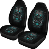 CSC-0008 Wolf With Blue Eyes Car Seat Covers