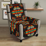 GB-NAT00402 Black Pattern Native 23" Chair Sofa Protector