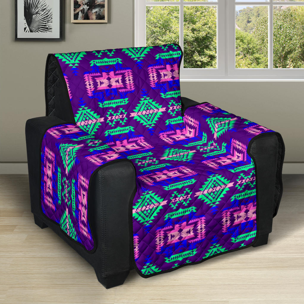 Powwow Storegb nat00628 purple pattern native 28 recliner sofa protector