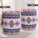 Powwow Store gb nat00316 pink pattern native american laundry basket