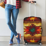GB-NAT00068 United Tribes Brown Design Native American Luggage Covers