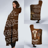 Bison Feather Native American Hooded Blanket