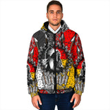 GB-NAT00015 Chief Arrow Native American Men's Padded Hooded Jacket