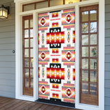 GB-NAT00075 White Tribes Pattern Native American  Door Sock