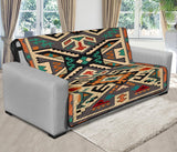 Orange Native Tribes Pattern Native American 70 Chair Sofa Protector - Powwow Store