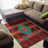 Powwow Store gb nat00611 red geometric pattern area rug