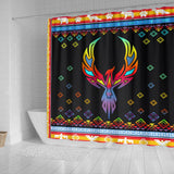 Phoenix Rising Native American Design Shower Curtain V2