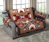 Orange Geometric Native American Chair Sofa Protector - Powwow Store