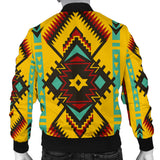 Powwow Storegb nat00413 abstract geometric ornament mens bomber jacket