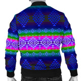 Powwow Storegb nat00680 04 pattern blue native mens bomber jacket