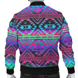 Powwow Storegb nat00701 pattern color native mens bomber jacket