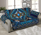 Mandala Blue Native American 70" Sofa Protector