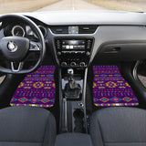 Powwow Store gb nat00549 02 light purple pattern front car mats set of 2