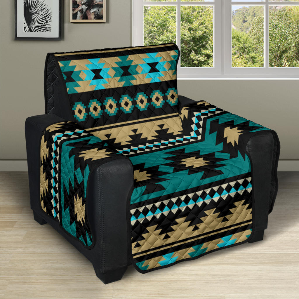 Powwow Storegb nat00509 green ethnic aztec pattern 28 recliner sofa protector