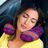 GB-NAT00680 Pattern Purple Native U-Shaped Travel Pillow