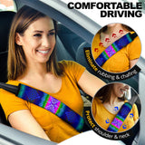 Powwow Storegb nat00680 03 pattern blue seat belt cover