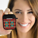 Powwow Store gb nat00611 red geometric pattern airpods case coverj