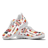White Native Tribes Native American Sport Sneakers