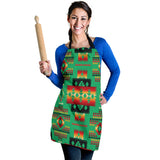 Powwow Store gb nat00046 05 green tribes pattern native american apron