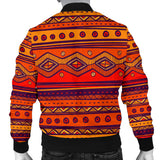 Powwow Storegb nat00576 pattern color orange mens bomber jacket