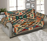 Orange Native Tribes Pattern Native American 70 Chair Sofa Protector - Powwow Store