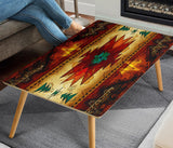 Southwest Brown Symbol Native American Rectangular Coffee Table - Powwow Store