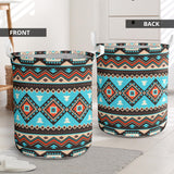 Powwow Store gb nat00319 tribal line shapes ethnic pattern laundry basket