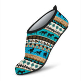 Powwow Storeaqs0008 pattern native aqua shoes