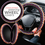 GB-NAT00653 Pattern Purple Native Steering Wheel Cover