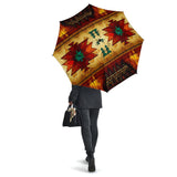 United Tribes Brown Design Native American Umbrella - Powwow Store