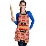 Powwow Store gb nat00046 16 tan tribe pattern native american apron