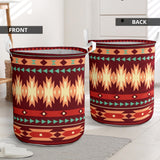 Powwow Store gb nat00510 red ethnic pattern laundry basket