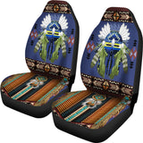 Powwow Store csa 0005 blue mandala native car seat cover