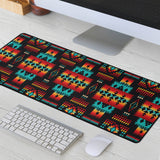 Powwow Store gb nat00046 02 black native tribes pattern native american mouse mat