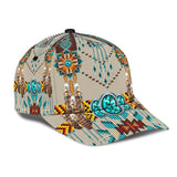 Powwow Store gb nat00069 turquoise blue pattern breastplate classic cap