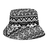 GB-NAT00441 Black Pattern Native  Bucket Hat