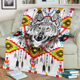 Powwow Store gb nat00347 wolf arrow pattern blanket