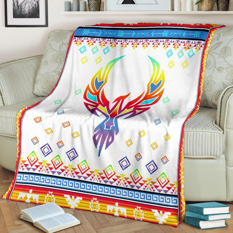 Phoenix Rising Native American Design Premium Blanket V2 - Powwow Store